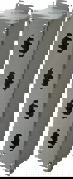 4 Hole, 1.203 Inch Hole Diameter, Steel Pushbutton Switch Enclosure